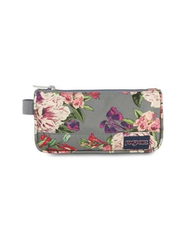 JanSport Grey Bouqet Medium Accessory Pouch