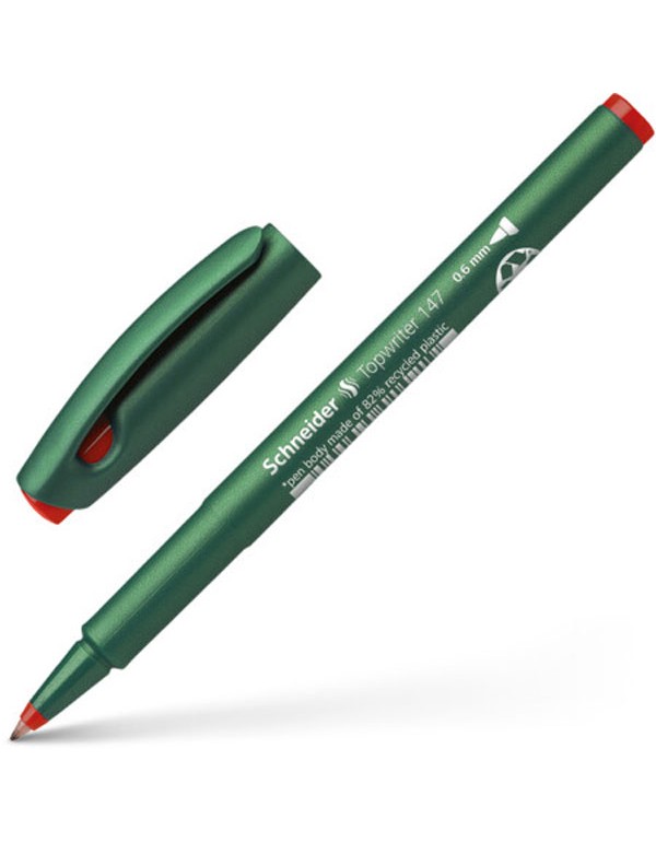 Schneider Topwriter 147 Fibrepen Red 0.6mm