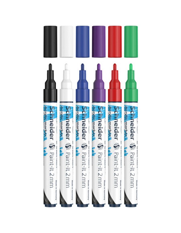 Schneider Paint It Acrylic Marker Pack of 6