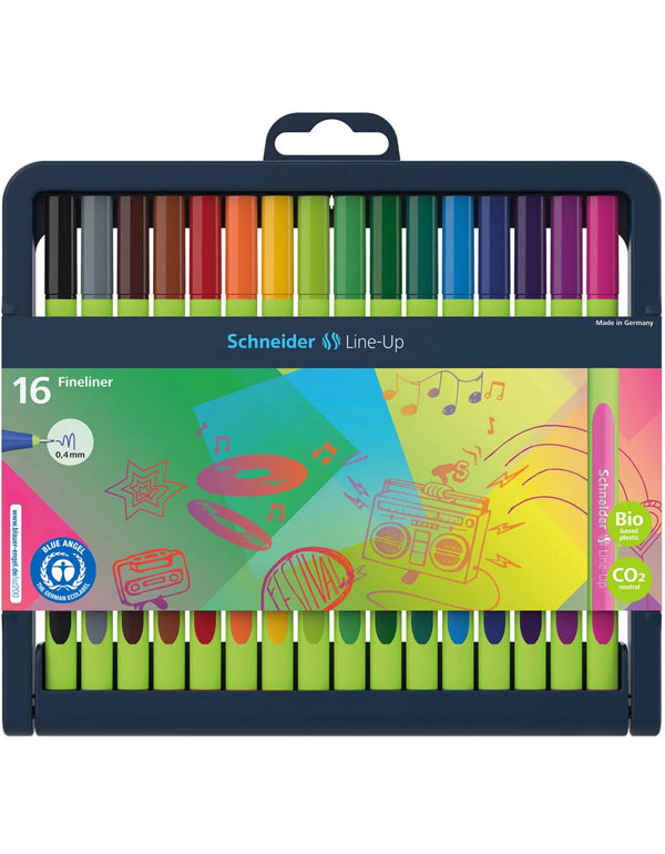 Schneider Line Up Fineliners 16/Pack 0.4mm