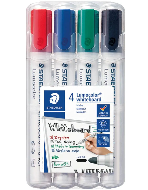 Staedtler Lumocolor Whiteboard Marker Set of 4