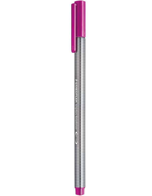 Staedtler Triplus Fineliner Marker Pen 0.3mm Red Violet