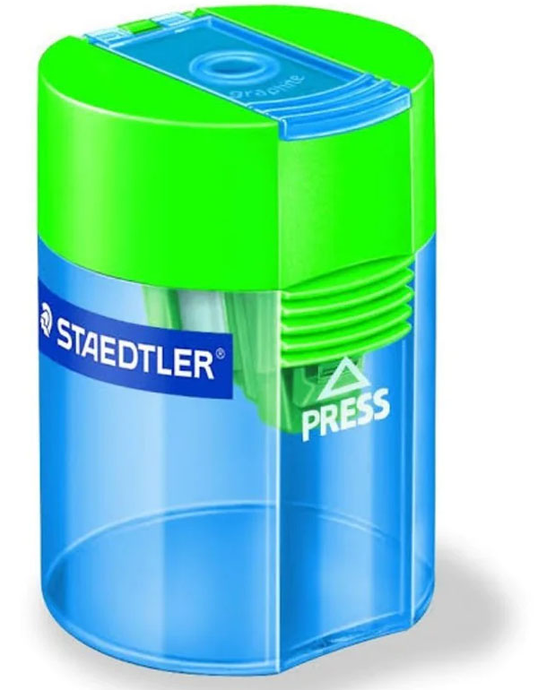 Staedtler Colored Plastic Pencil Sharpener, Assorted Colors