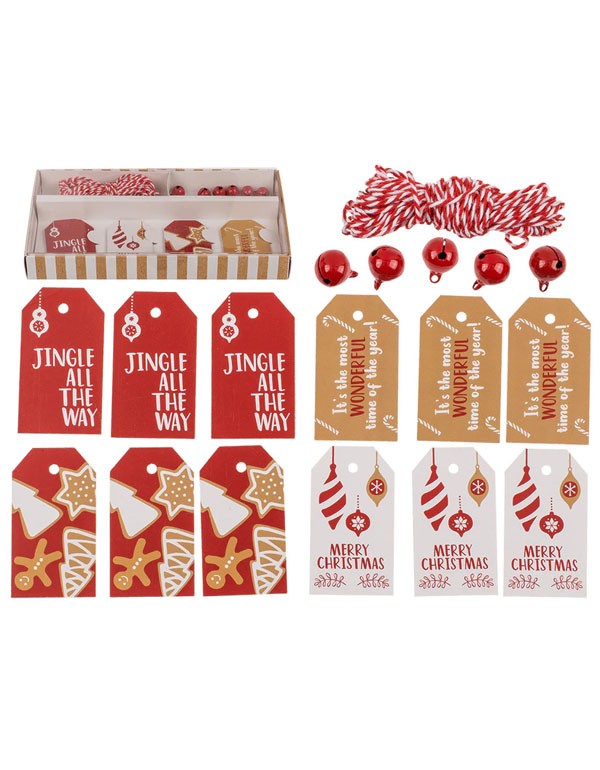 Natural Red Gift Tags