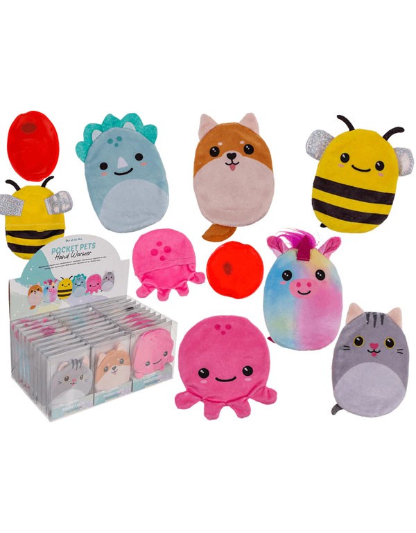 Hand warmer with plush cover