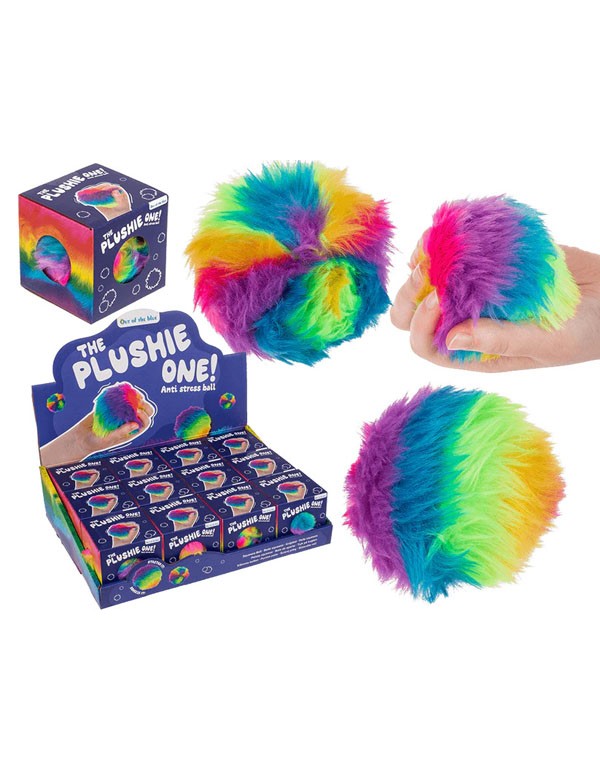 Rainbow Plush Squish Ball