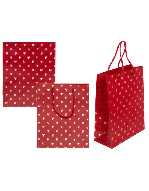 Shiny Hearts Paper Gift Bag