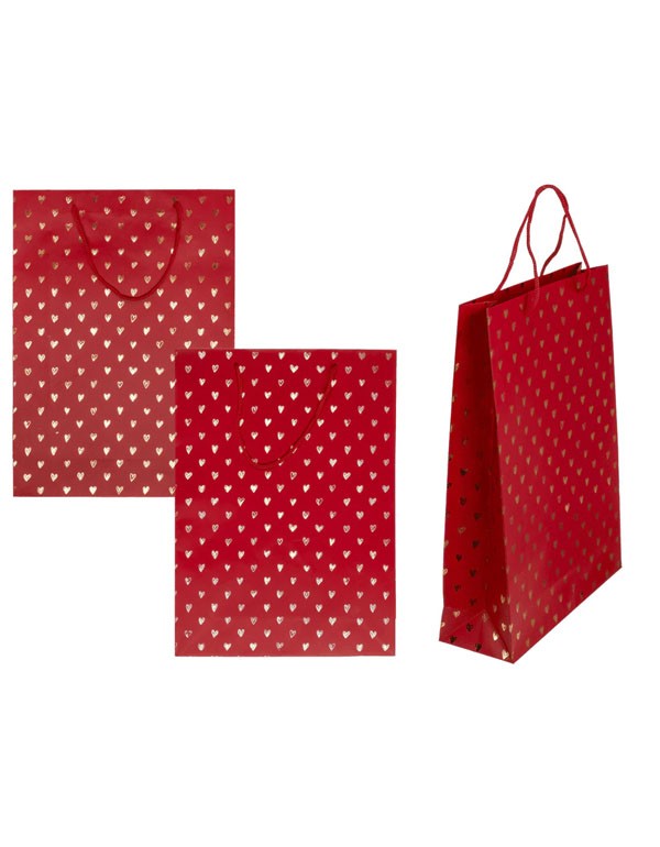 Shiny Hearts Paper Gift Bag
