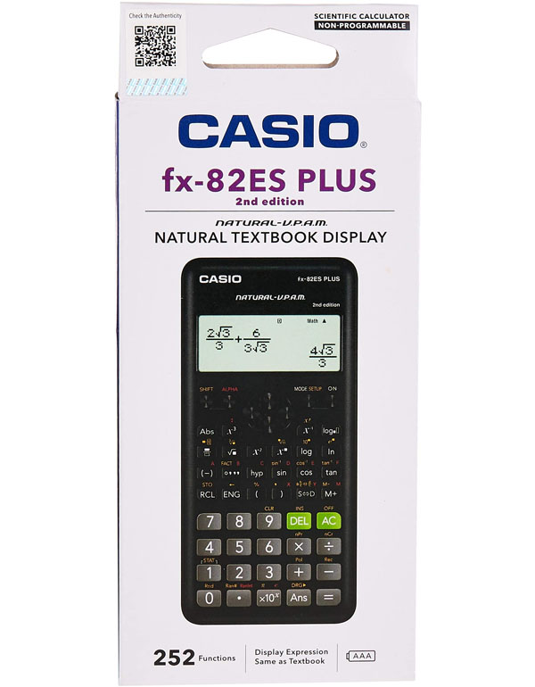 Casio FX82ES Plus 252 Functions Scientific Calcula...
