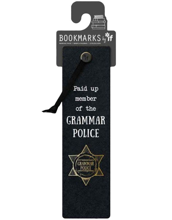 Literary Bookmarks Grammar Police