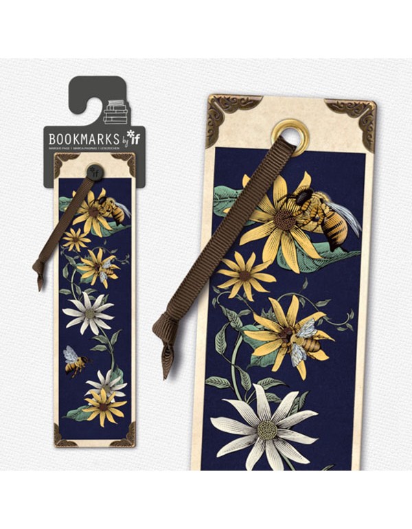 Vintage Bookmarks - Bees & Flowers