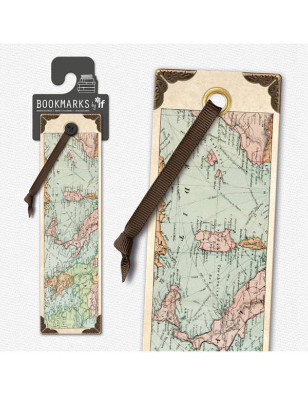 Vintage Bookmarks - Map