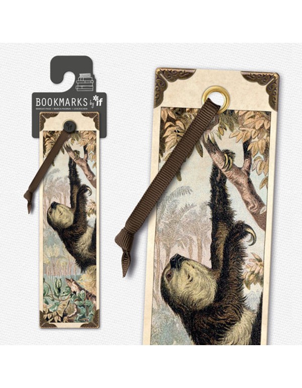Vintage Bookmarks - Sloth