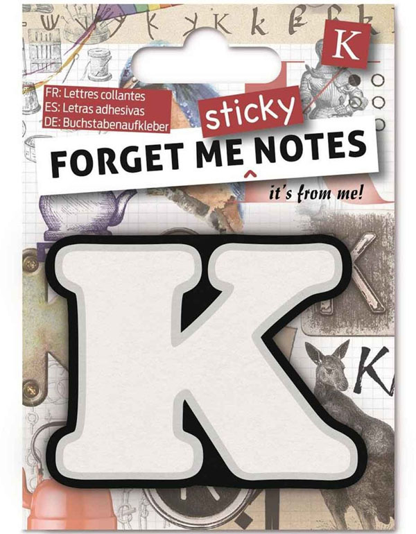 Forget Me Notes Letter K
