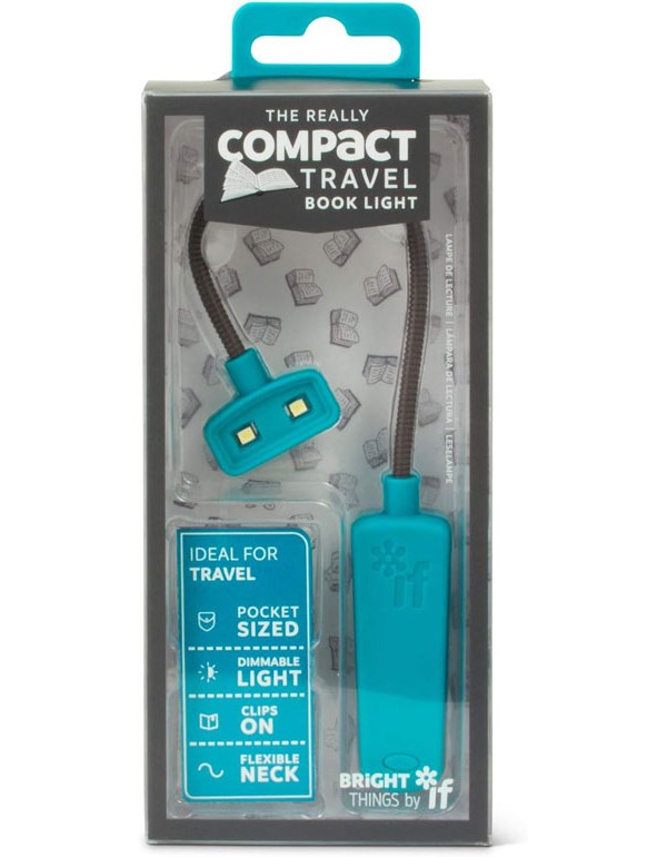 The Really COMPACT Travel Book Light - Turquoise