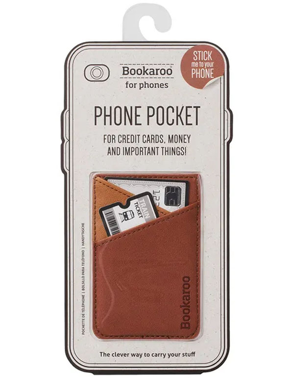 Bookaroo Phone Pocket Brown