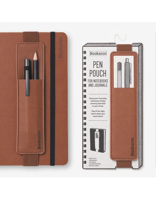Bookaroo Pen Pouch - Brown