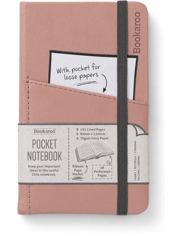 Bookaroo Pocket Journal - Blush (A6)