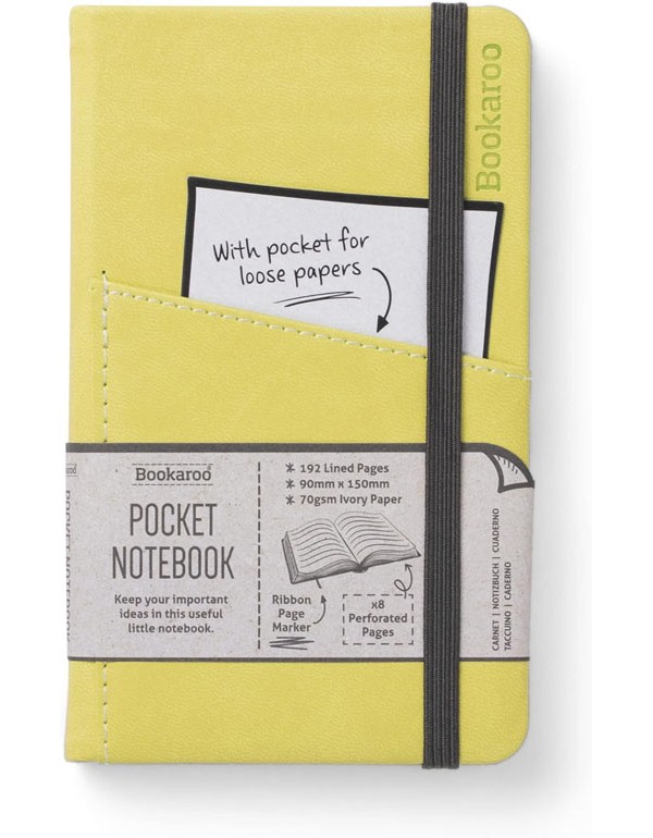 Bookaroo Pocket Journal - Lime (A6)