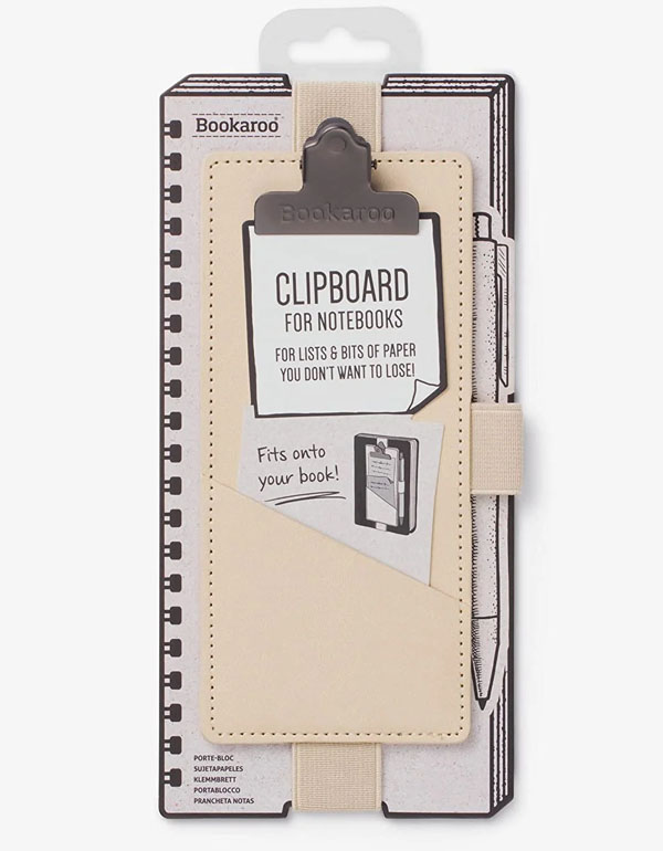 Bookaroo Clipboard for Notebooks Cream