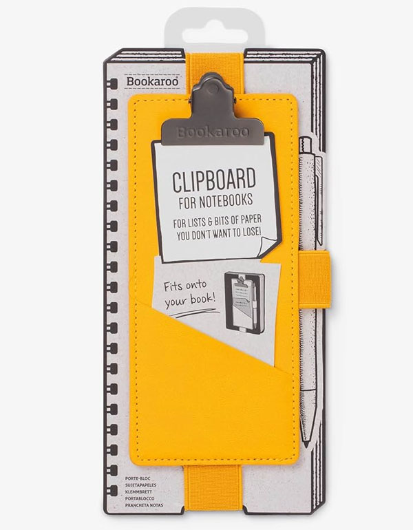 Bookaroo Clipboard for Notebooks Yellow