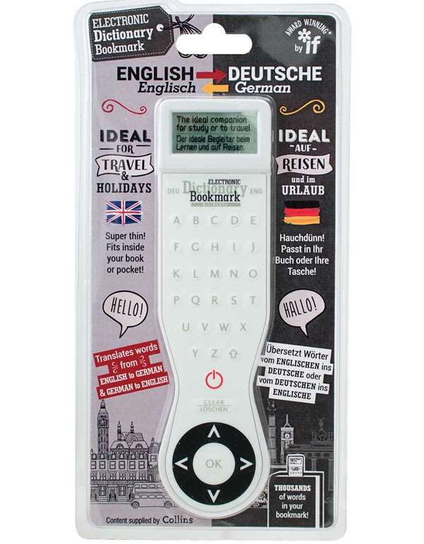 Electronic Translation Dictionary Bookmark German-English