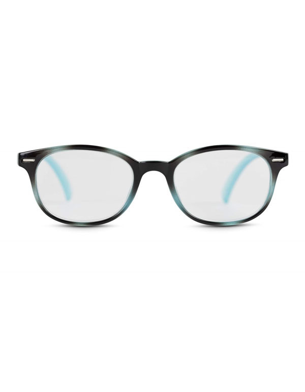 Easy Readers - Round Blue / Black +2.5 (F)