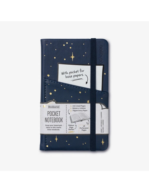 Bookaroo Pocket Notebook (A6) Journal - Moon &...