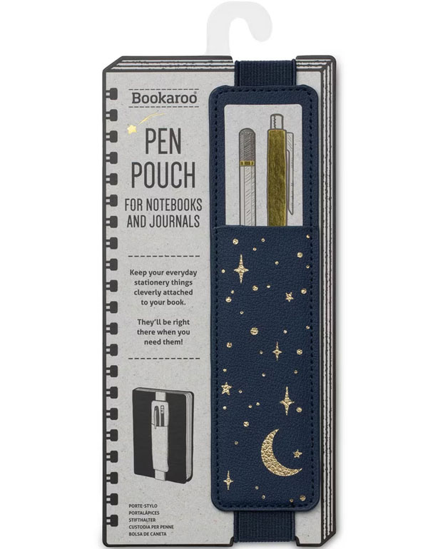 Bookaroo Pocket Pen Pouch Moon and Stars