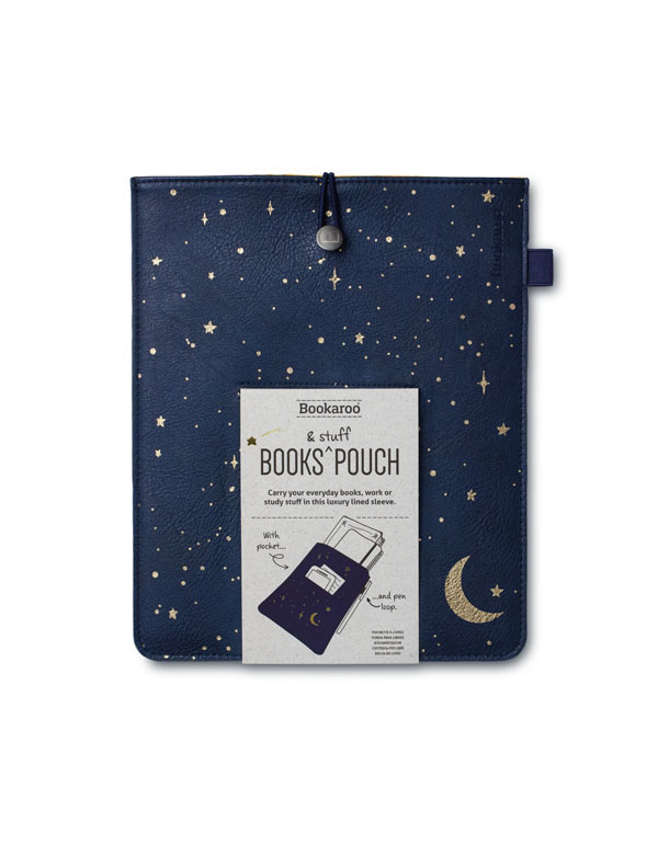 Bookaroo Books & Stuff Pouch - Moon & Stars