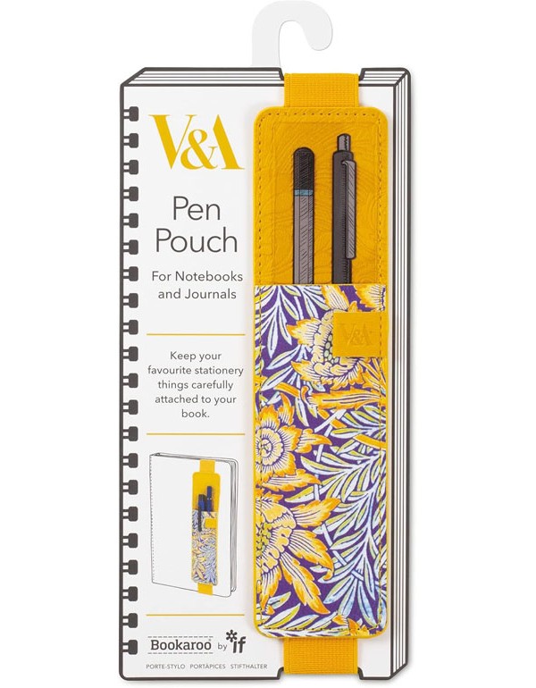 V&A Bookaroo Pen Pouch - Morris Tulip & Willow