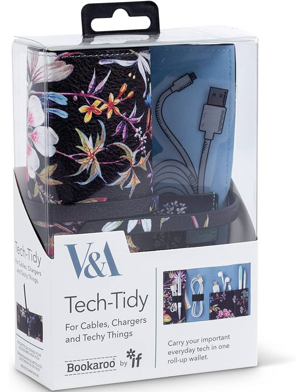 V&A Bookaroo Tech-Tidy Kilburn Black Floral