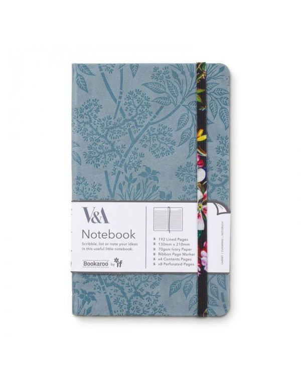 V&A Bookaroo Journal - Kilburn Black Floral (A5)