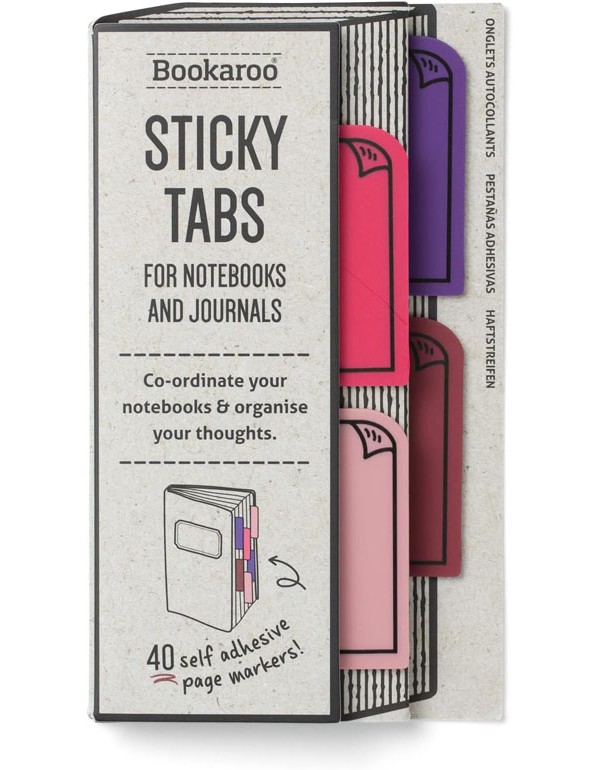 Bookaroo Sticky Tabs - Pinks