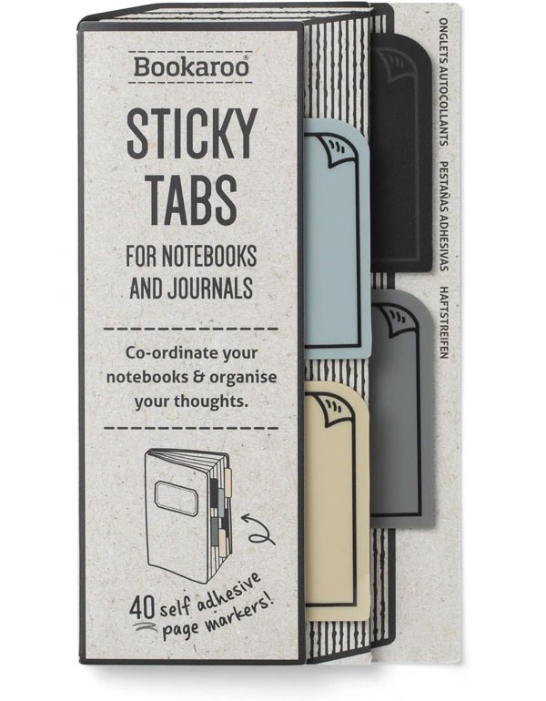 Bookaroo Sticky Tabs - Mono