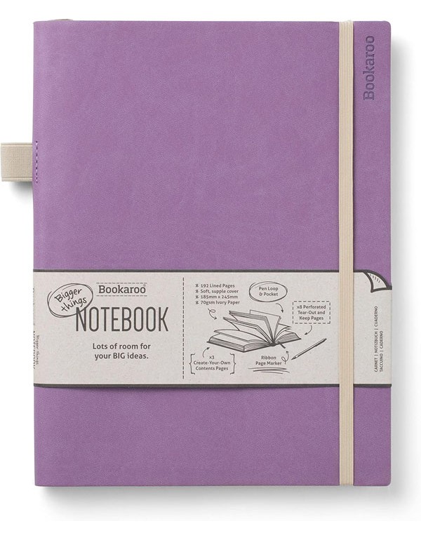Bookaroo Bigger Things Notebook Journal - Aubergin...