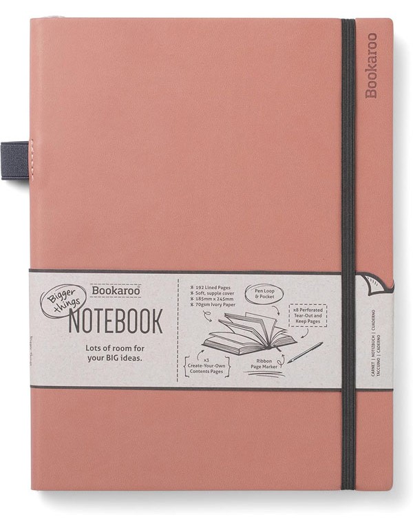 Bookaroo Bigger Things Notebook Journal - Blush