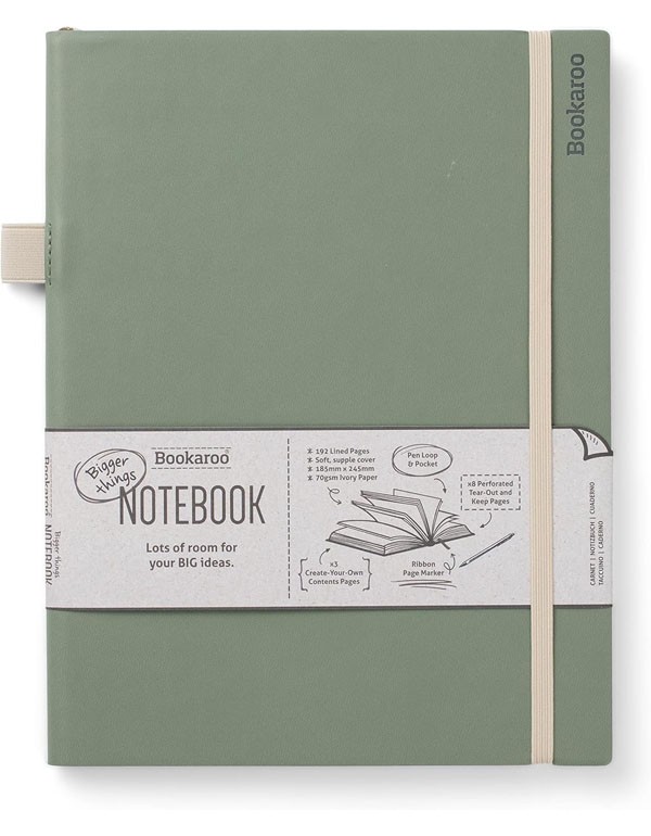 Bookaroo Bigger Things Notebook Journal - Fern