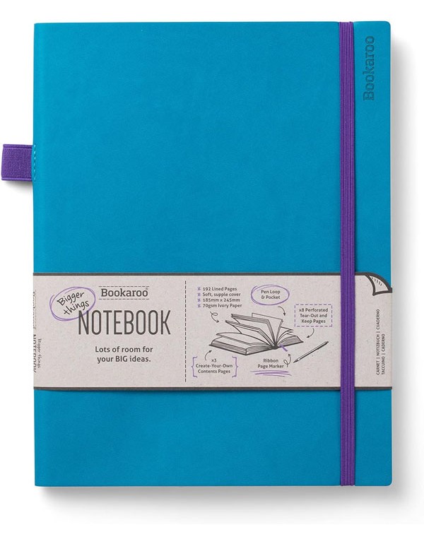 Bookaroo Bigger Things Notebook Journal - Turquois...
