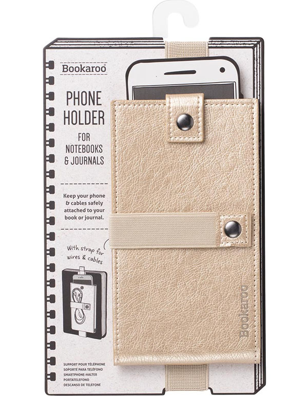 Bookaroo Phone Holder Gold