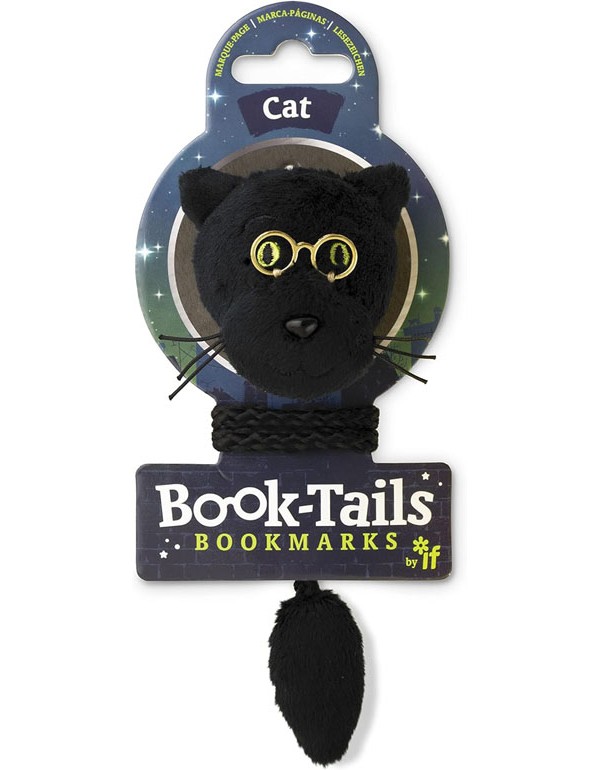 Book-Tails Bookmark - Black Cat