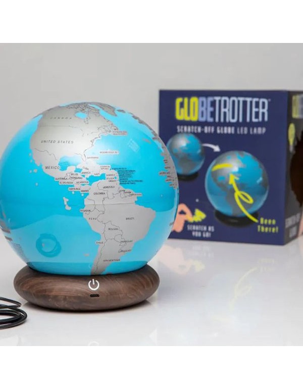 GlobeTrotter Scratch Off Globe Lamp