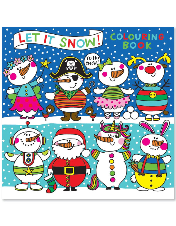 Square Colouring Book - Let It Snow