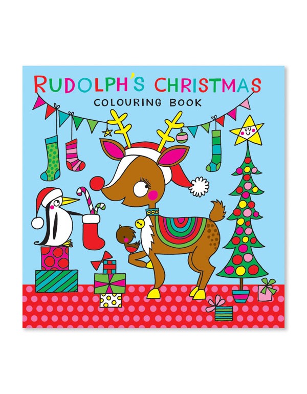 Square Colouring Book - Rudolph's Christmas