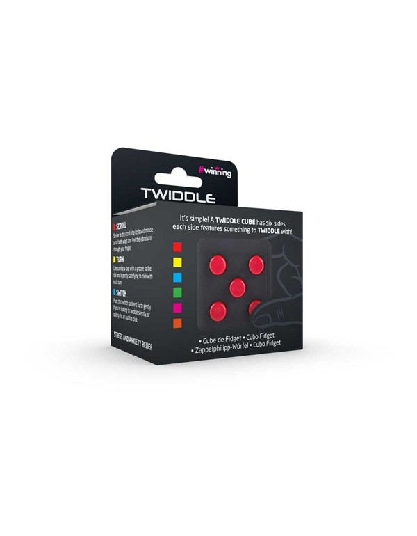 Twiddle Cube V2 Black & Red