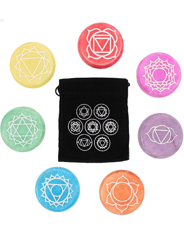 Chakra Meditation Stone, Assorted Per Piece