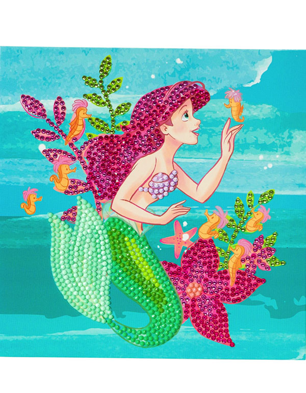 Crystal Art Card - Ariel