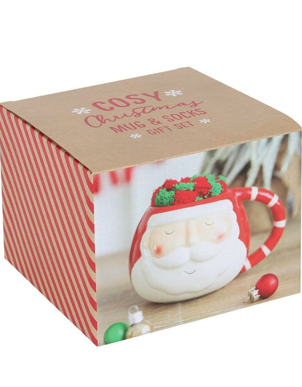 Santa Mug And Socks Set