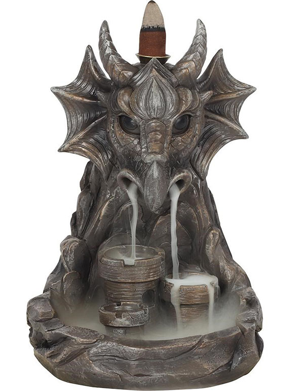 Grey Dragon Backflow Incense Burner