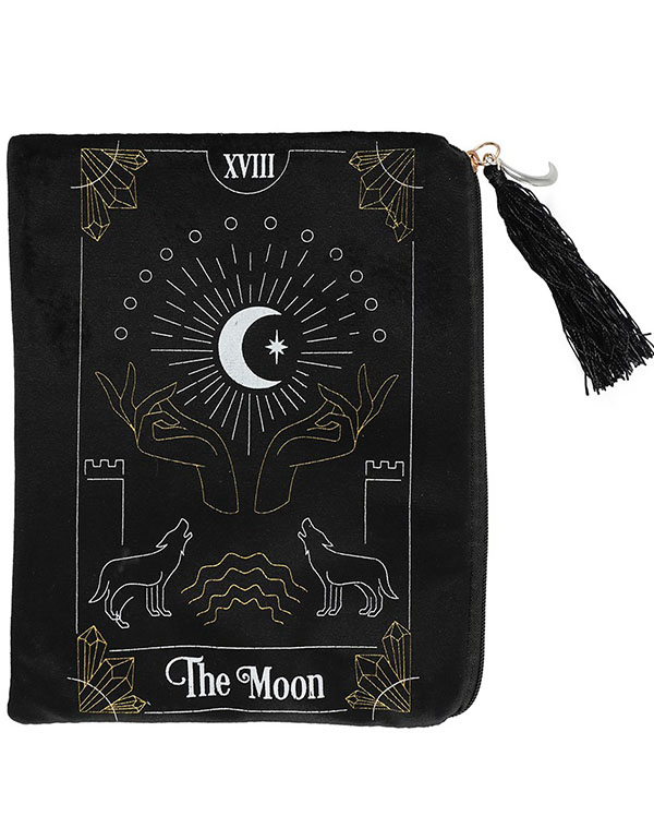 The Moon Tarot Card Zippered Bag